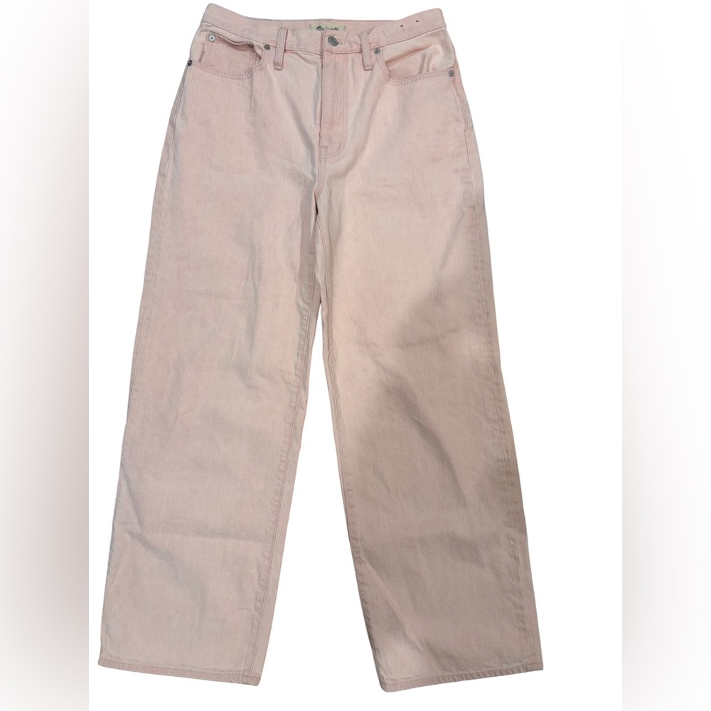Madewell Pink Perfect Vintage Wide-Leg Jeans Size 30 High Rise - Picture 6 of 6